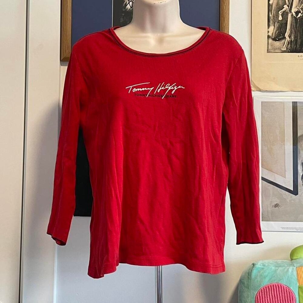 Tommy hilfiger red long sleeve